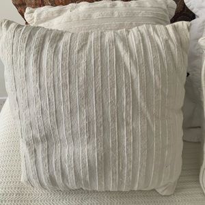 New Set of four 12" Square Cushions + tailored FabIndia khadi cotton covers